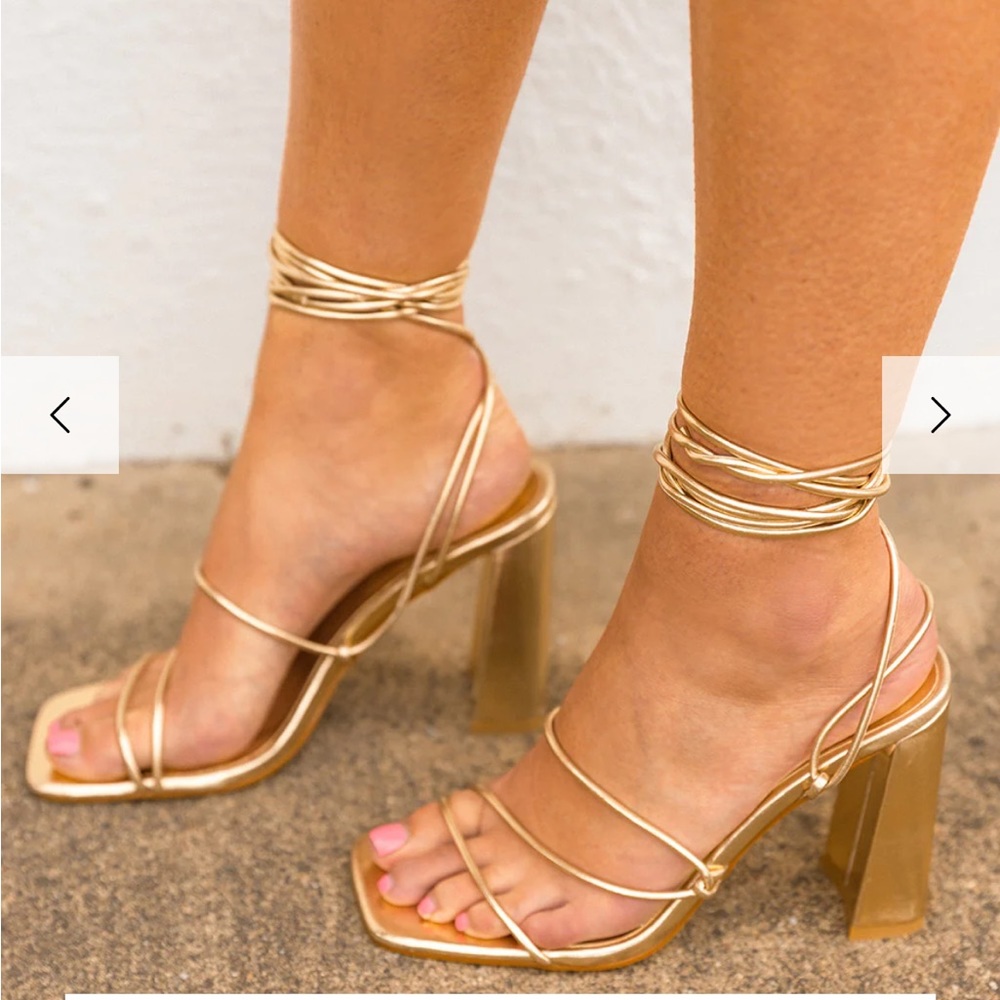Gold heels